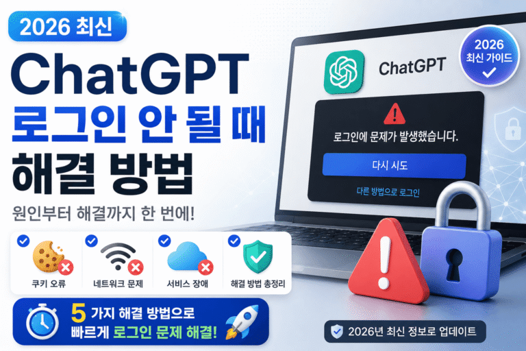 ChatGPT로그인오류